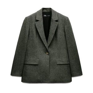 Wool Herringbone Blazer